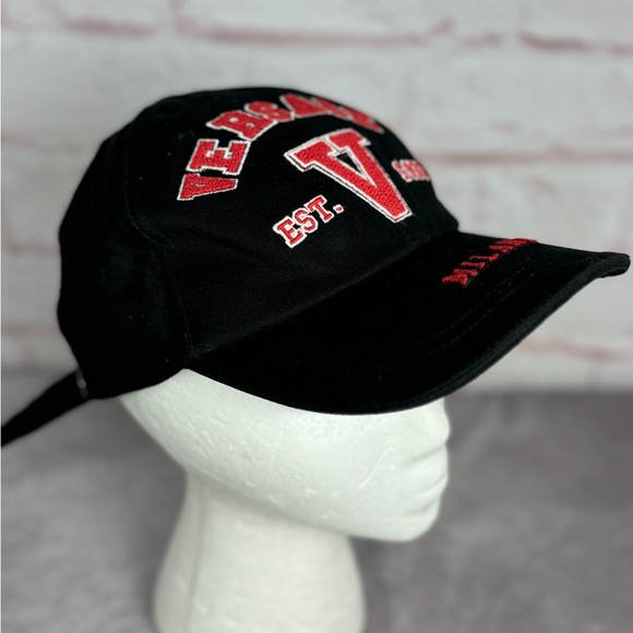 Versace Other - VERSACE Varsity Logo Embroidery Baseball Cap Hat New